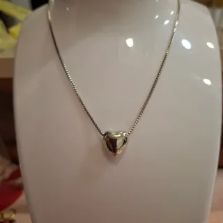 Collar Acero Inoxidable Corazón