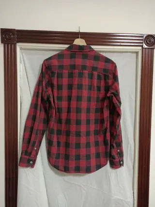 Camisa Springfield cuadros roja y negra Talla S