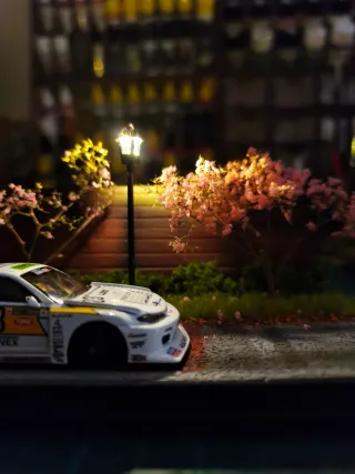 Diorama 1/64 con luces LED