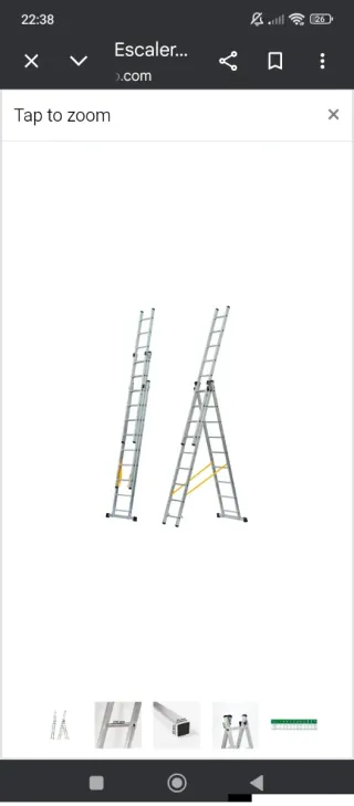 Escalera 3 tramos aluminio