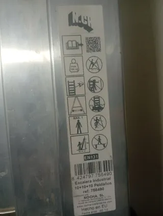 Escalera 3 tramos aluminio