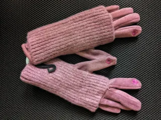 Guantes de algodón color Lila
