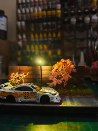 Diorama 1/64 con luces LED