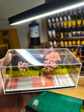 Diorama 1/64 con luces LED