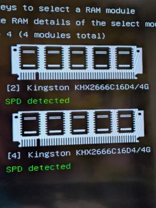 2x4GB DDR4 CL16 Kingston HyperX Fury