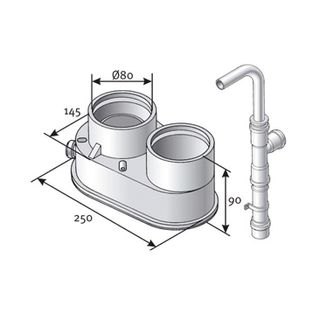 Kit Adaptador Biflujo Saunier Duval A2007400