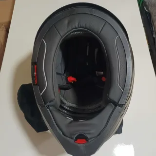 Casco Crivit Moto Negro/Gris Nuevo Talla L