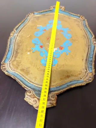 Bandeja em Madeira muito Antiga - Século XIX