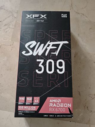 Tarjeta Gráfica XFX AMD RX 6700 10GB