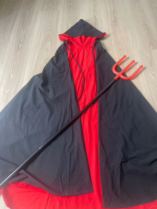 Disfraz Demonio Capa y Tridente