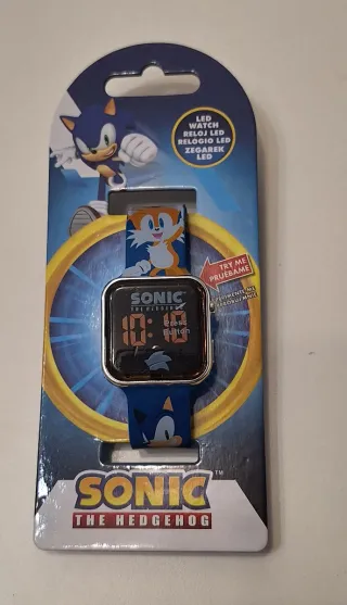 Reloj LED Sonic The Hedgehog para niños