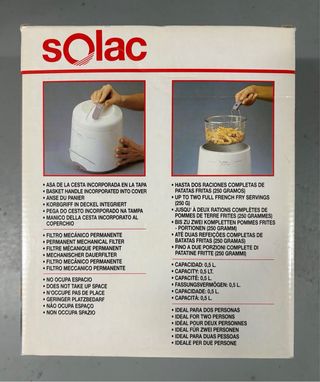 FREIDORA SOLAC IDEAL DUO