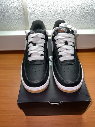 NIKE AIR FORCE 1 Unisex Negro/Blanco