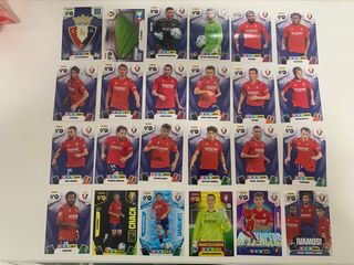 Lote cromos plantilla Osasuna Adrenalyn Panini