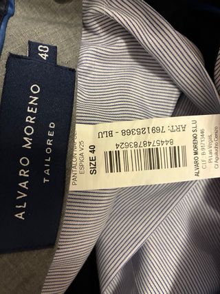 Traje chaqueta Alvaro Moreno Talla 40