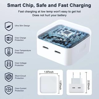 Adaptador Apple 35W USB-C+Cable 2m USB-C Ligthning