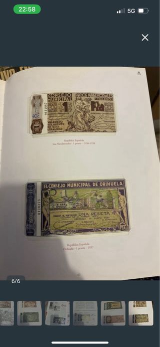 Libro Billetes Guerra Civil 1936-1939