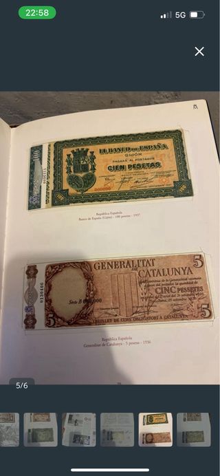 Libro Billetes Guerra Civil 1936-1939