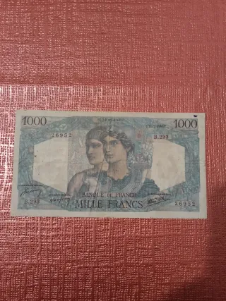Billete 1000 Francos Franceses 1946