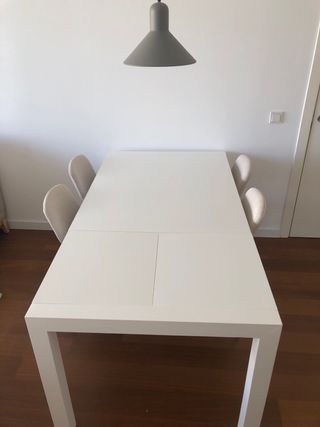 MESA COMEDOR LANE BLANCA