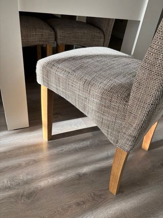 Pack 4 Sillas Comedor Tapizadas Tela