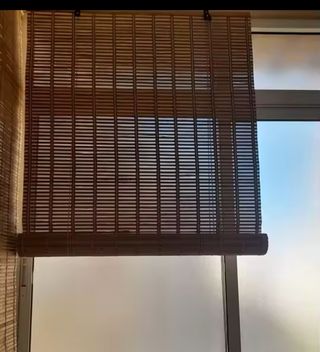 Cortina de madera bambú 1.35x0.90