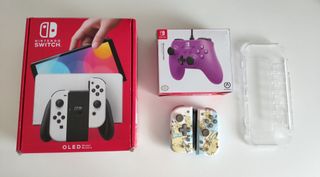 Nintendo Switch OLED Blanca + Mando