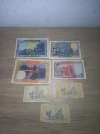 Lote Billetes Españoles Pesetas 1925-1937