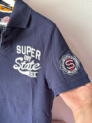 Polo Superdry Talla M Azul