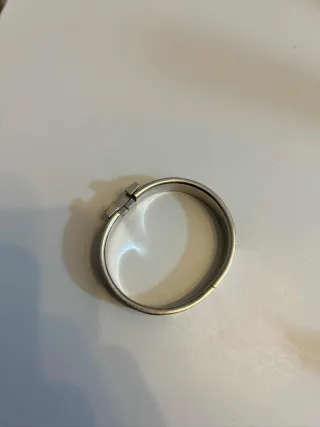 Pulseira Hermès H Prata e Preta