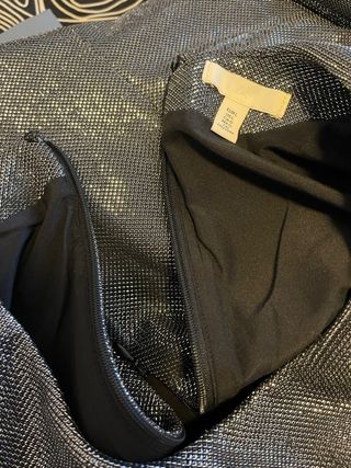 Vestido H&M Plateado