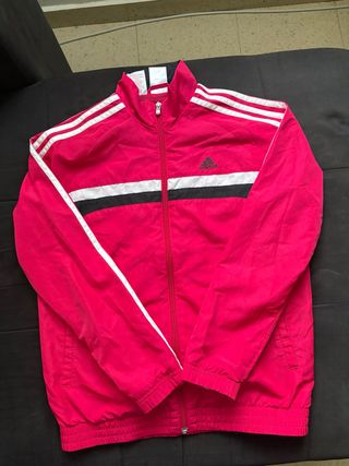 Chaqueta Adidas Rosa y Blanca