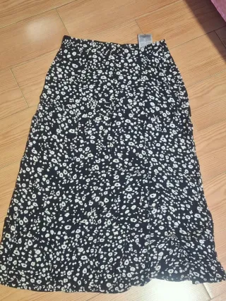 Falda larga estampada Talla M