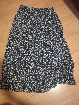Falda larga estampada Talla M