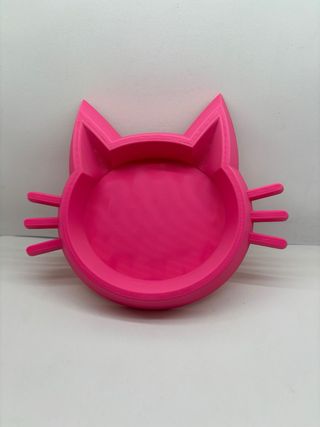Taça Comida Gato Rosa
