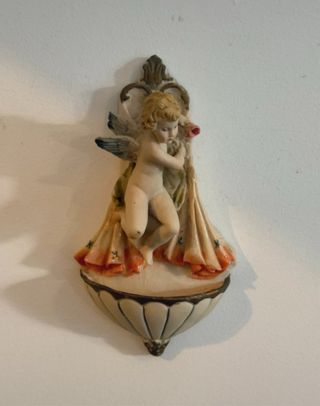 Coppia Acquasantiere Ceramica Angioletti