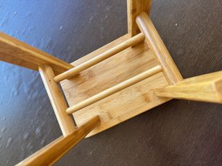 Micro sgabello in legno di bambù