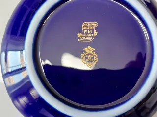 Set 6 piattini Limoges blu.