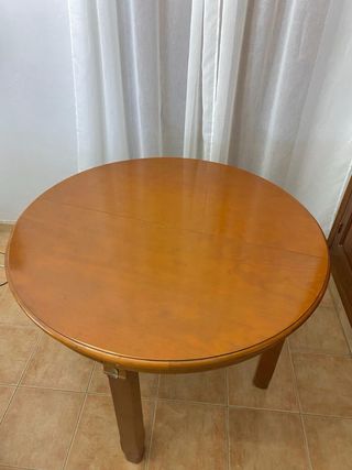 Mesa madera maciza extensible