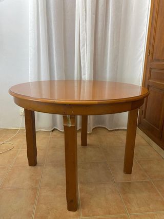 Mesa madera maciza extensible