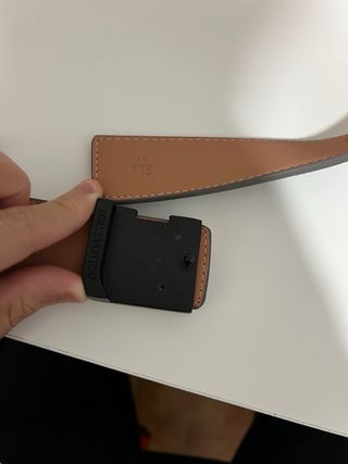 Cinturón Louis Vuitton Monogram Gris