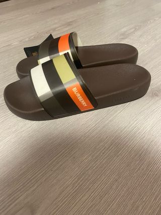 Sandalias Burberry Marrón Multicolor