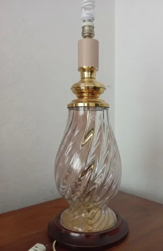 Lámpara grande de cristal