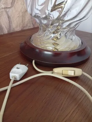 Lámpara grande de cristal