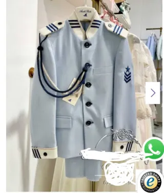 Traje de comunión niño azul claro