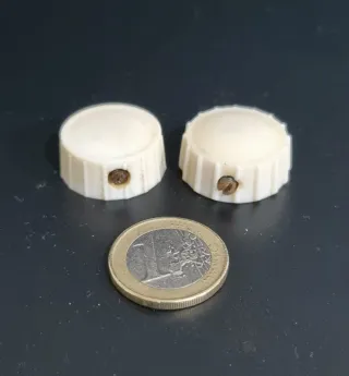 2 Perillas Botones de Radio Antigua