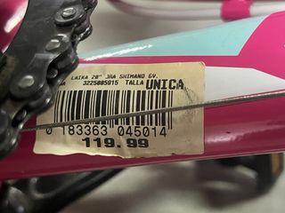 Bicicleta Niña Rosa 20 Laika