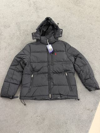 Casaco Puffer Ralph Lauren Preto Tamanho S