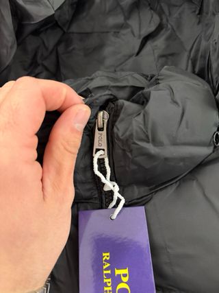 Casaco Puffer Ralph Lauren Preto Tamanho S