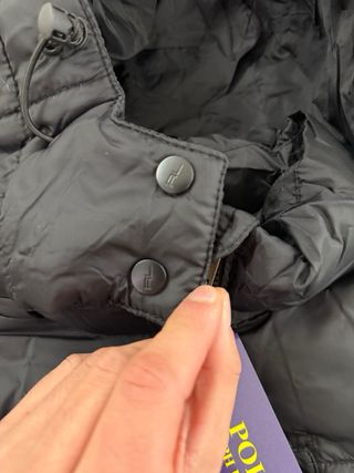 Casaco Puffer Ralph Lauren Preto Tamanho S